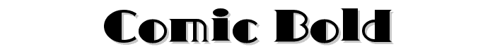Comic Bold font